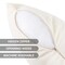 StaticPoster; Halloween Decor Pillow Covers 18x18 Inch,Set of 4 Halloween Decorations Outdoor Indoor Throw Pillow Covers, Hey Boo Cute Spooky Ghost Black Striped Linen Cushion Case for Home Sofa Couch Bed Chair; Category:Halloween Decorations; Image:5